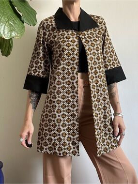 Vintage Batik Duster Jacket